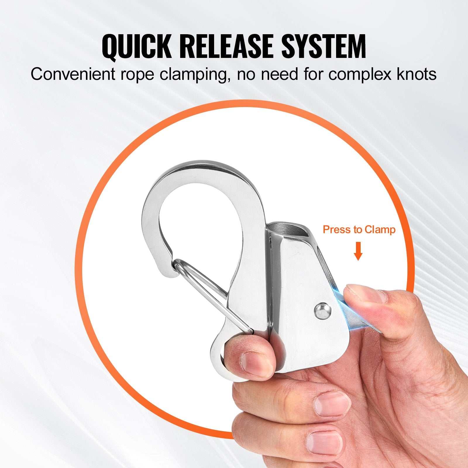 Boating Accessories: VEVOR Boat Anchor Hook Stainless Steel Knotless Anchor System with Quick Release