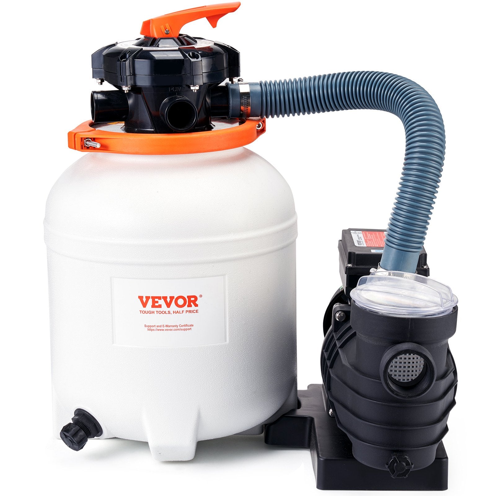 Fountain & Ponds Accessories: VEVOR Sand Filter Above Ground with 285W Pool Pump 10,000 L/H Flow 6-Way Valve