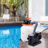 Fountain & Ponds Accessories: VEVOR Sand Filter Above Ground with 285W Pool Pump 10,000 L/H Flow 6-Way Valve
