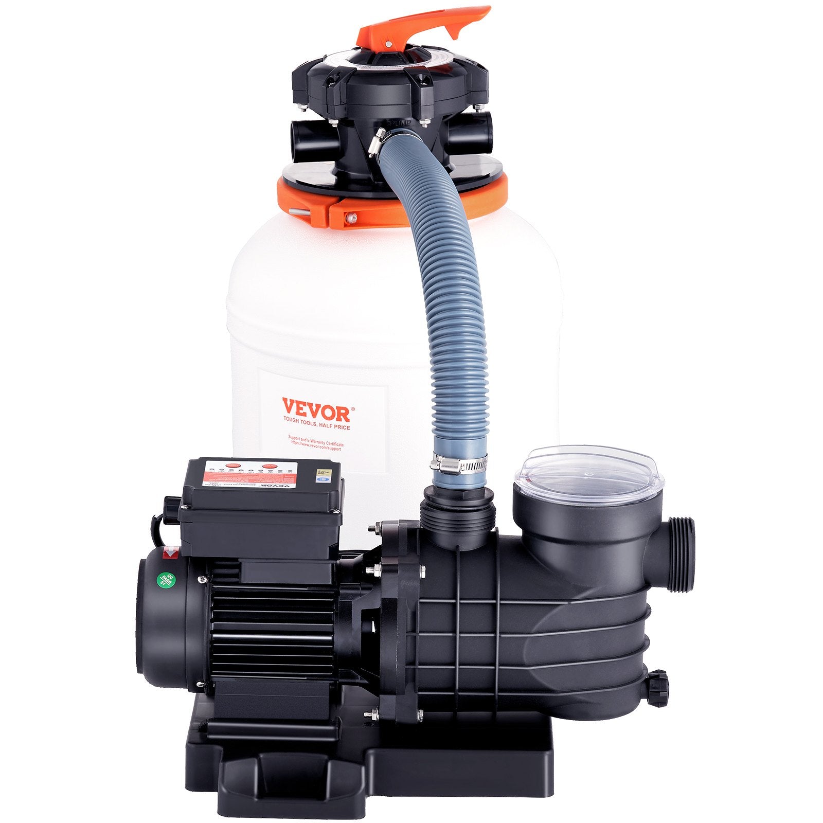 Fountain & Ponds Accessories: VEVOR Sand Filter Above Ground with 285W Pool Pump 10,000 L/H Flow 6-Way Valve