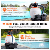 Fountain & Ponds Accessories: VEVOR Sand Filter Above Ground with 450W Pool Pump 13,000 L/H Flow 6-Way Valve