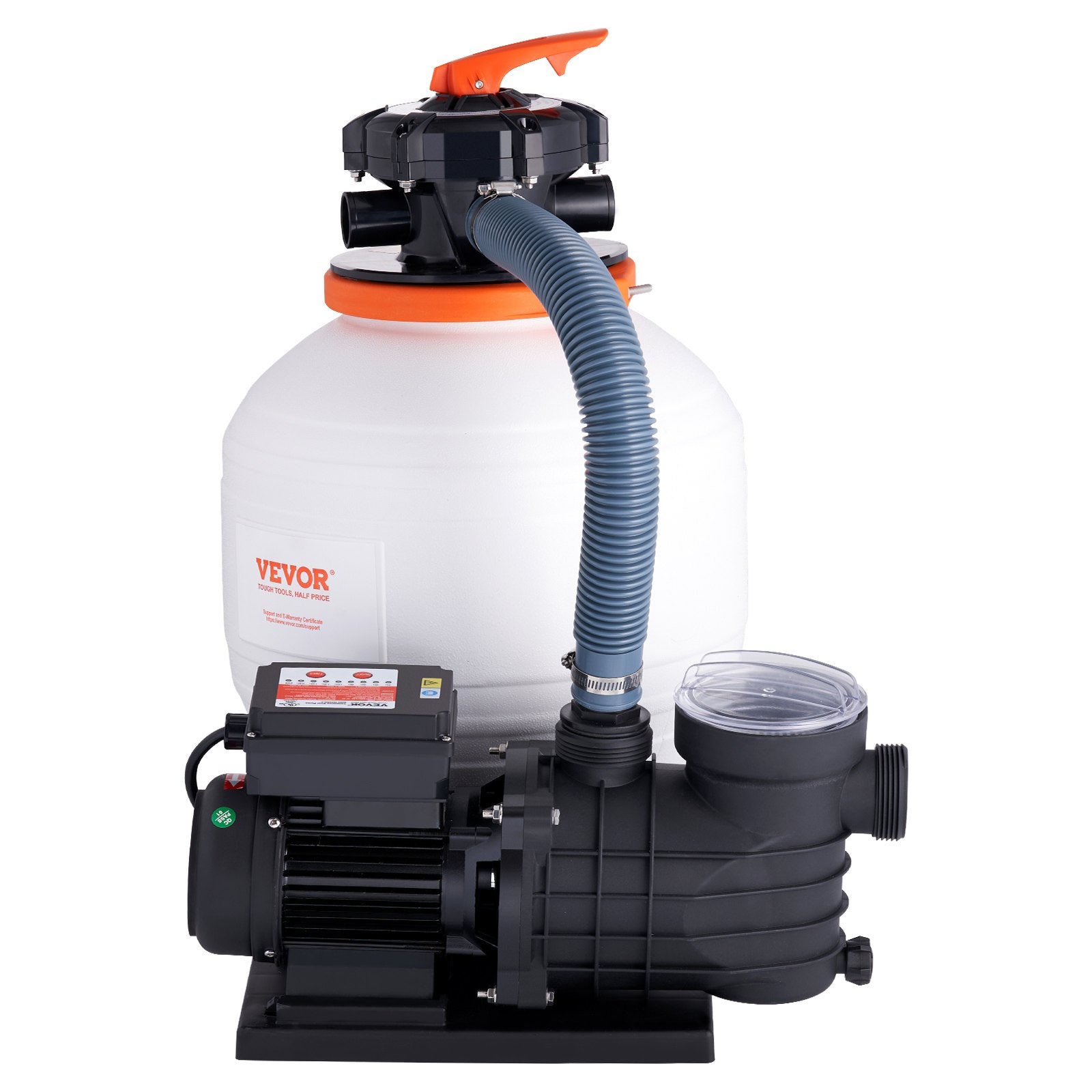 Fountain & Ponds Accessories: VEVOR Sand Filter Above Ground with 450W Pool Pump 13,000 L/H Flow 6-Way Valve