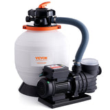 Fountain & Ponds Accessories: VEVOR Sand Filter Above Ground with 450W Pool Pump 13,000 L/H Flow 6-Way Valve