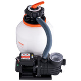 Fountain & Ponds Accessories: VEVOR Sand Filter Above Ground with 450W Pool Pump 13,000 L/H Flow 6-Way Valve