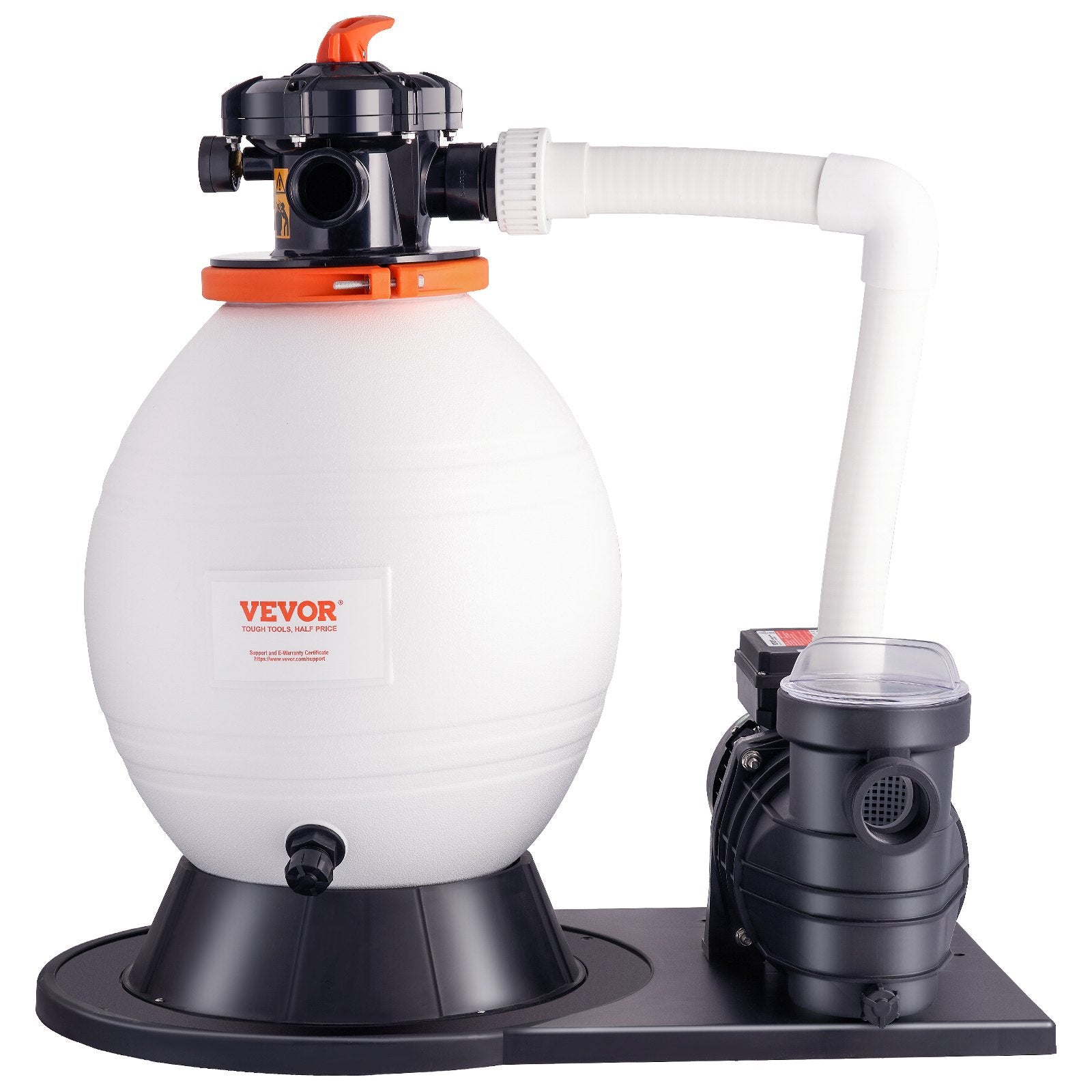 Fountain & Ponds Accessories: VEVOR Sand Filter Above Ground with 850W Pool Pump 18,000 L/H Flow 6-Way Valve