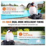 Fountain & Ponds Accessories: VEVOR Sand Filter Above Ground with 850W Pool Pump 18,000 L/H Flow 6-Way Valve