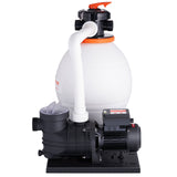 Fountain & Ponds Accessories: VEVOR Sand Filter Above Ground with 850W Pool Pump 18,000 L/H Flow 6-Way Valve