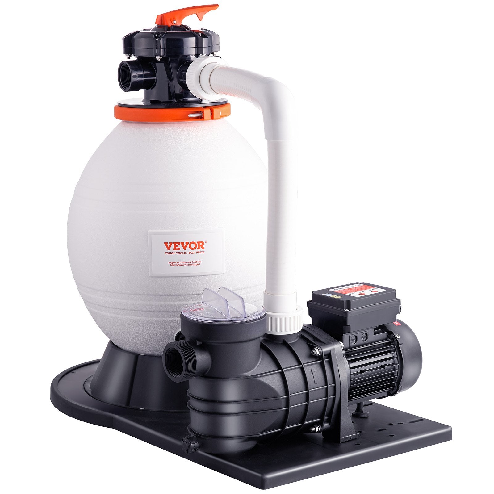 Fountain & Ponds Accessories: VEVOR Sand Filter Above Ground with 850W Pool Pump 18,000 L/H Flow 6-Way Valve