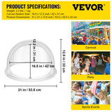 Tape & Dispensers: VEVOR Candy Machine Bubble Shield 20.5 Inch Clear Plastic Cotton Candy Cover for Commercial Candy Maker Machine