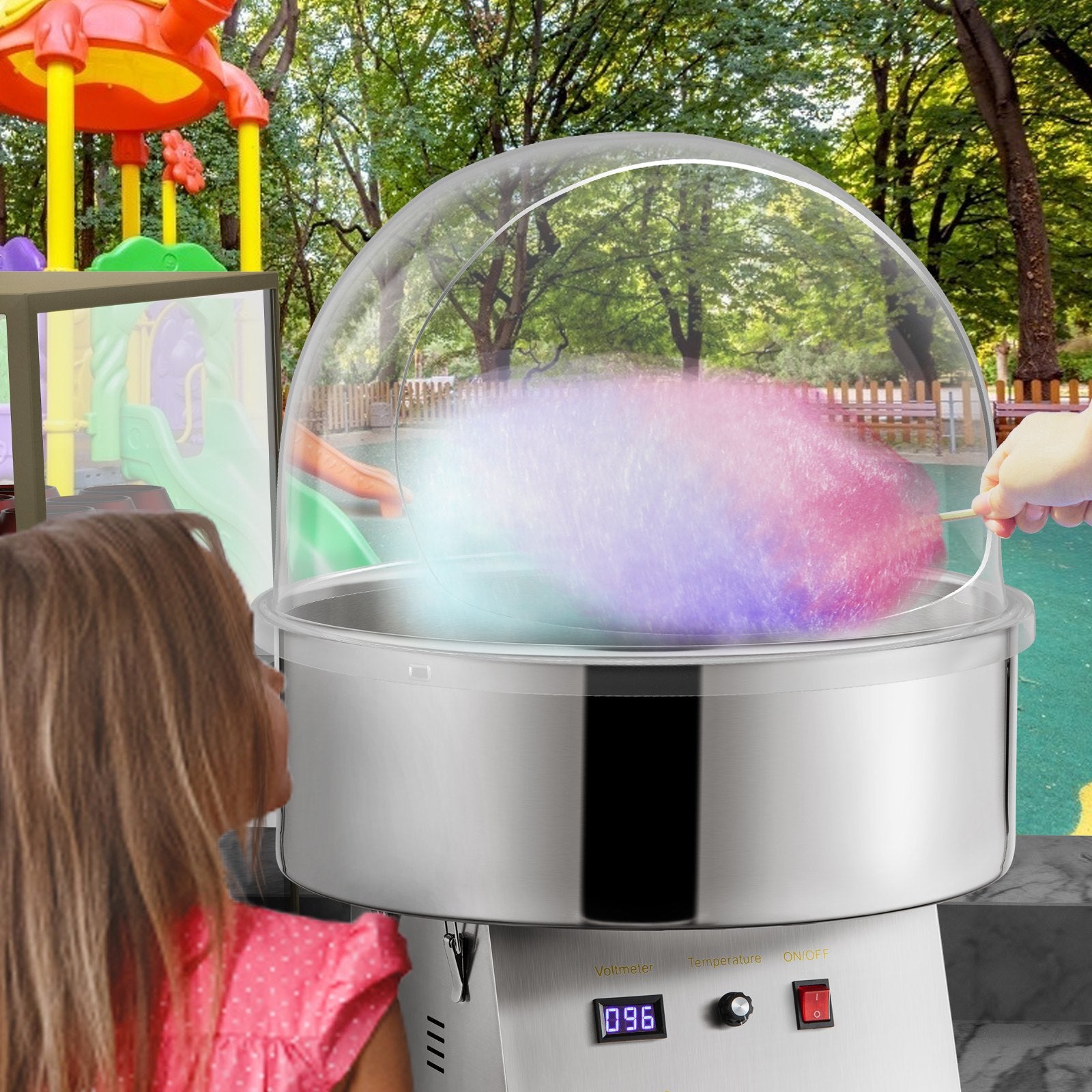 Tape & Dispensers: VEVOR Candy Machine Bubble Shield 20.5 Inch Clear Plastic Cotton Candy Cover for Commercial Candy Maker Machine