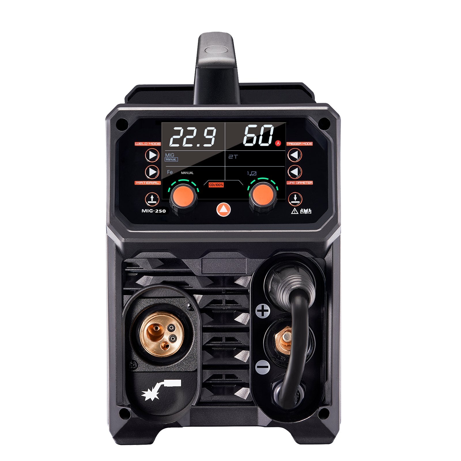 Wedding Favours: VEVOR Pro MIG Welder, 250Amp Pluse Mig Welding Machine, 5-in-1 Synergic Welder Machine MIG Pluse/Gas MIG/Flux Core MIG/Stick/Lift TIG with IGBT Inverter Technology and LCD Screen Display