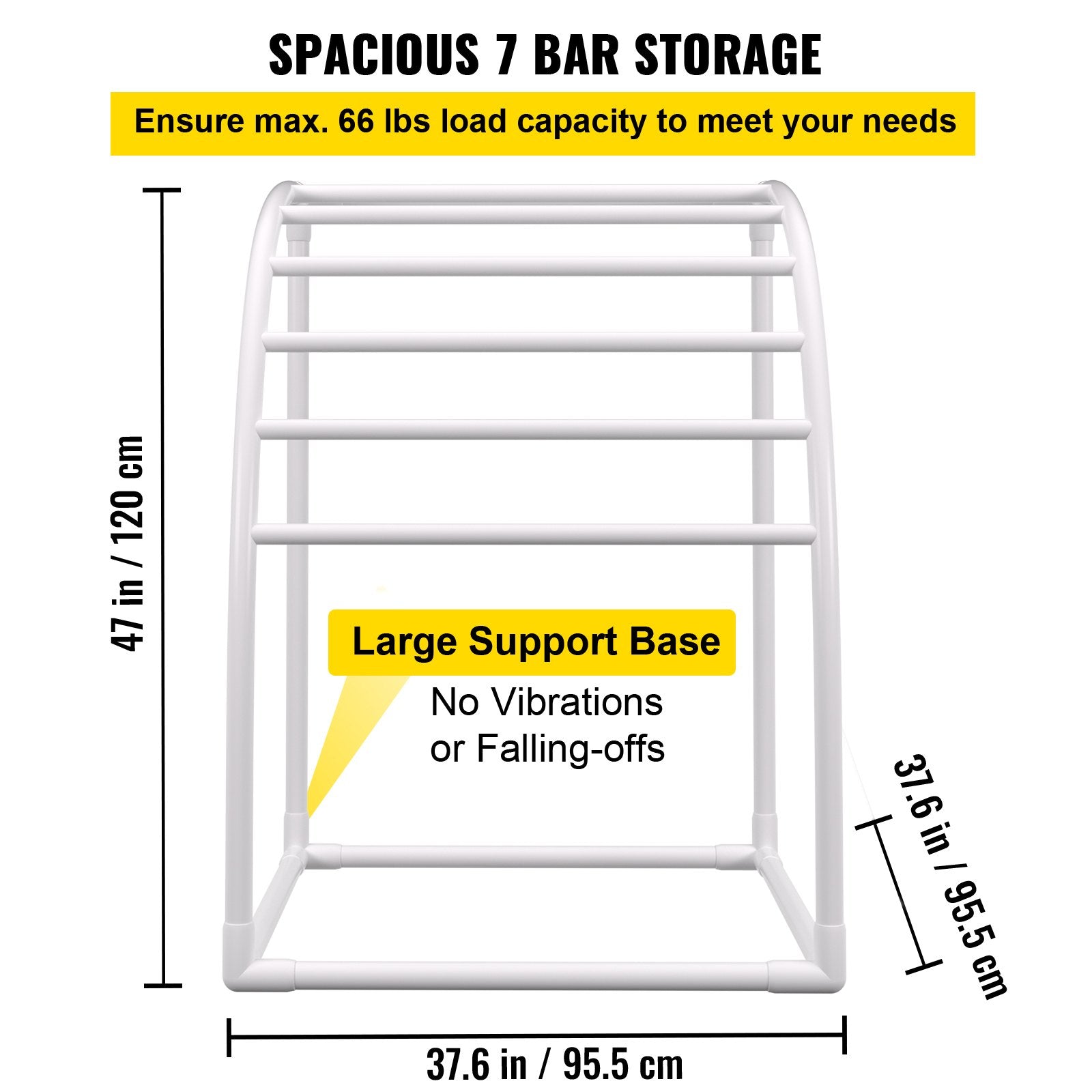 Towel Racks & Holders: VEVOR Outdoor Towel Rack Pool Towel Rack 7 Bar Curved White Freestanding Patio