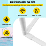 Towel Racks & Holders: VEVOR Outdoor Towel Rack Pool Towel Rack 7 Bar Curved White Freestanding Patio