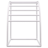 Towel Racks & Holders: VEVOR Outdoor Towel Rack Pool Towel Rack 7 Bar Curved White Freestanding Patio
