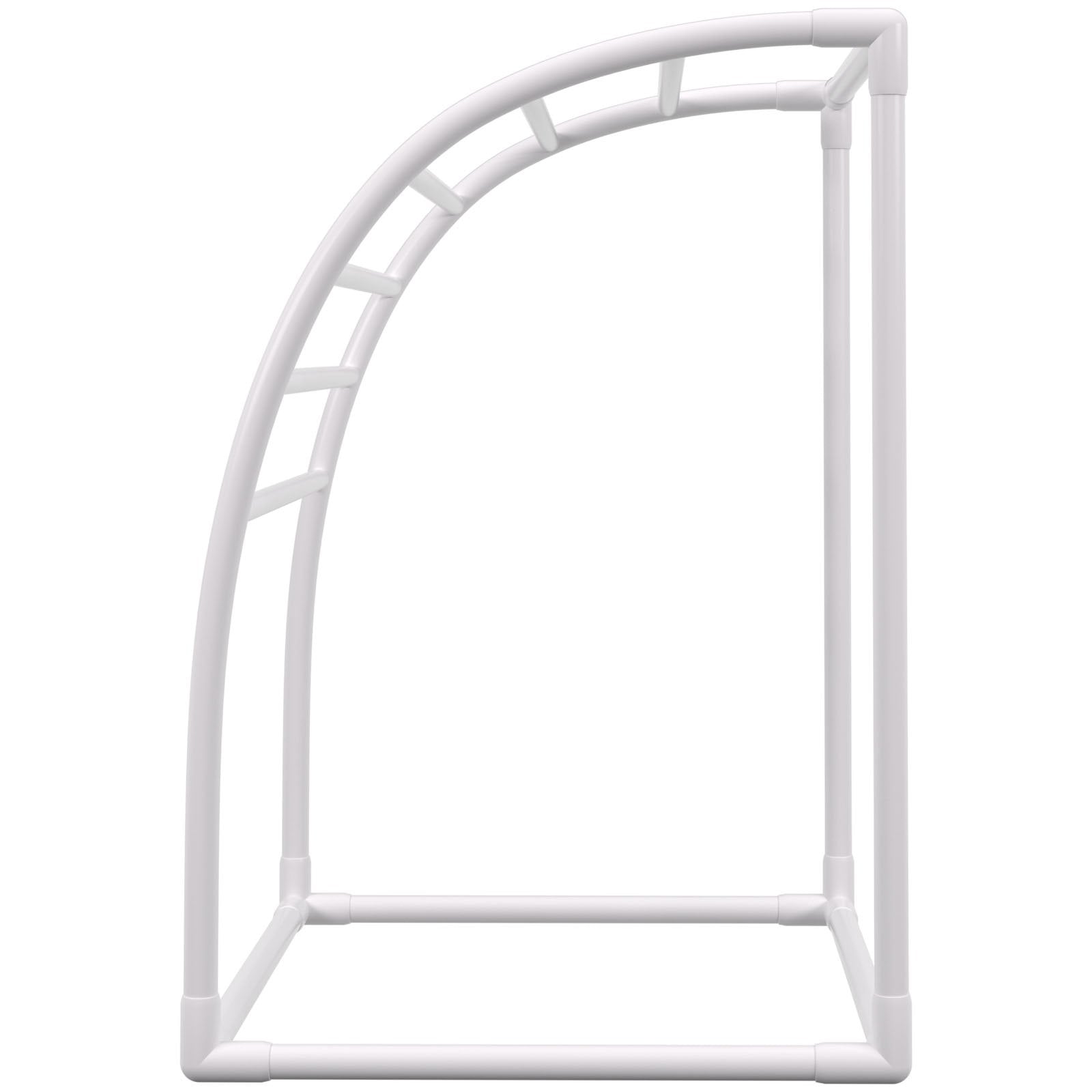 Towel Racks & Holders: VEVOR Outdoor Towel Rack Pool Towel Rack 7 Bar Curved White Freestanding Patio