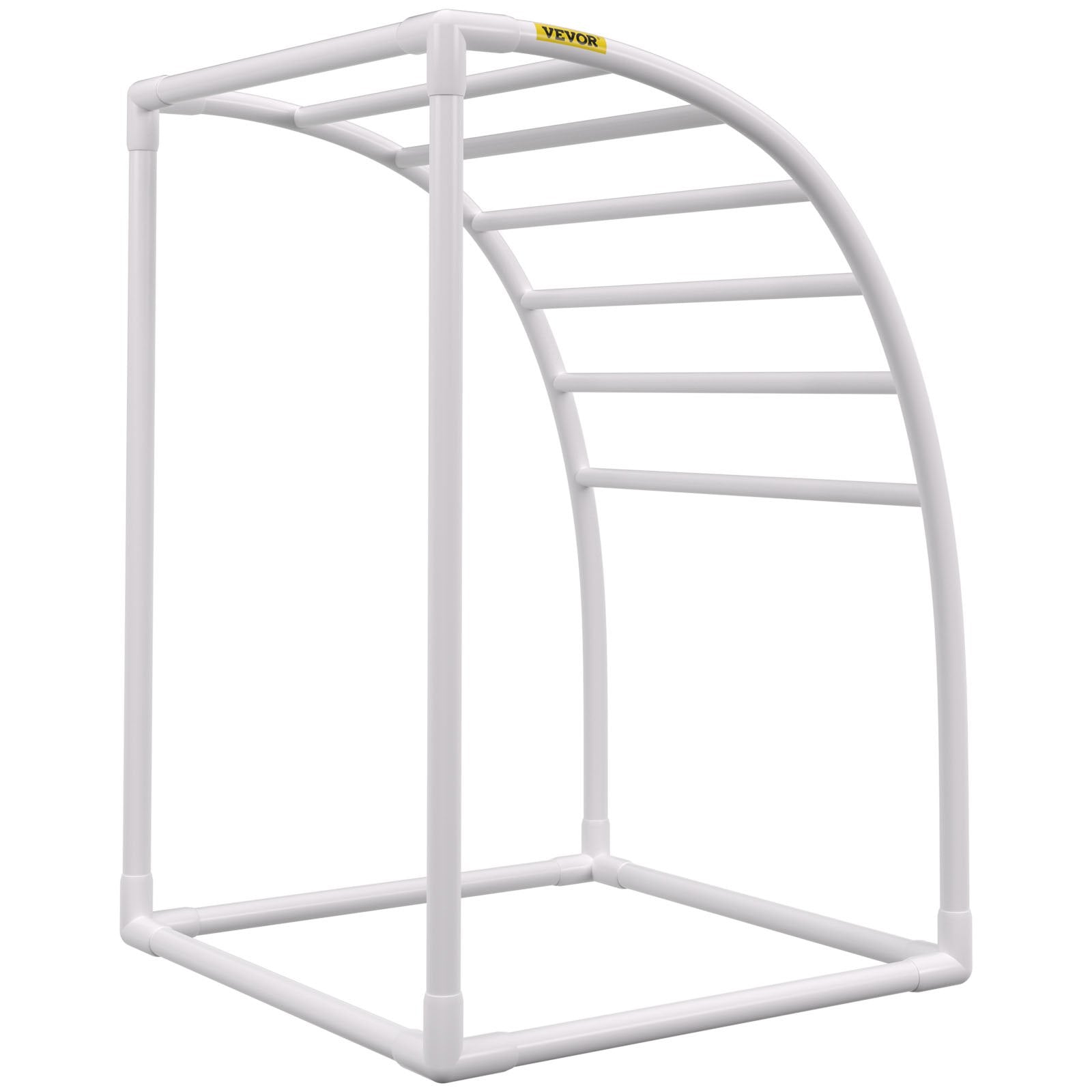 Towel Racks & Holders: VEVOR Outdoor Towel Rack Pool Towel Rack 7 Bar Curved White Freestanding Patio