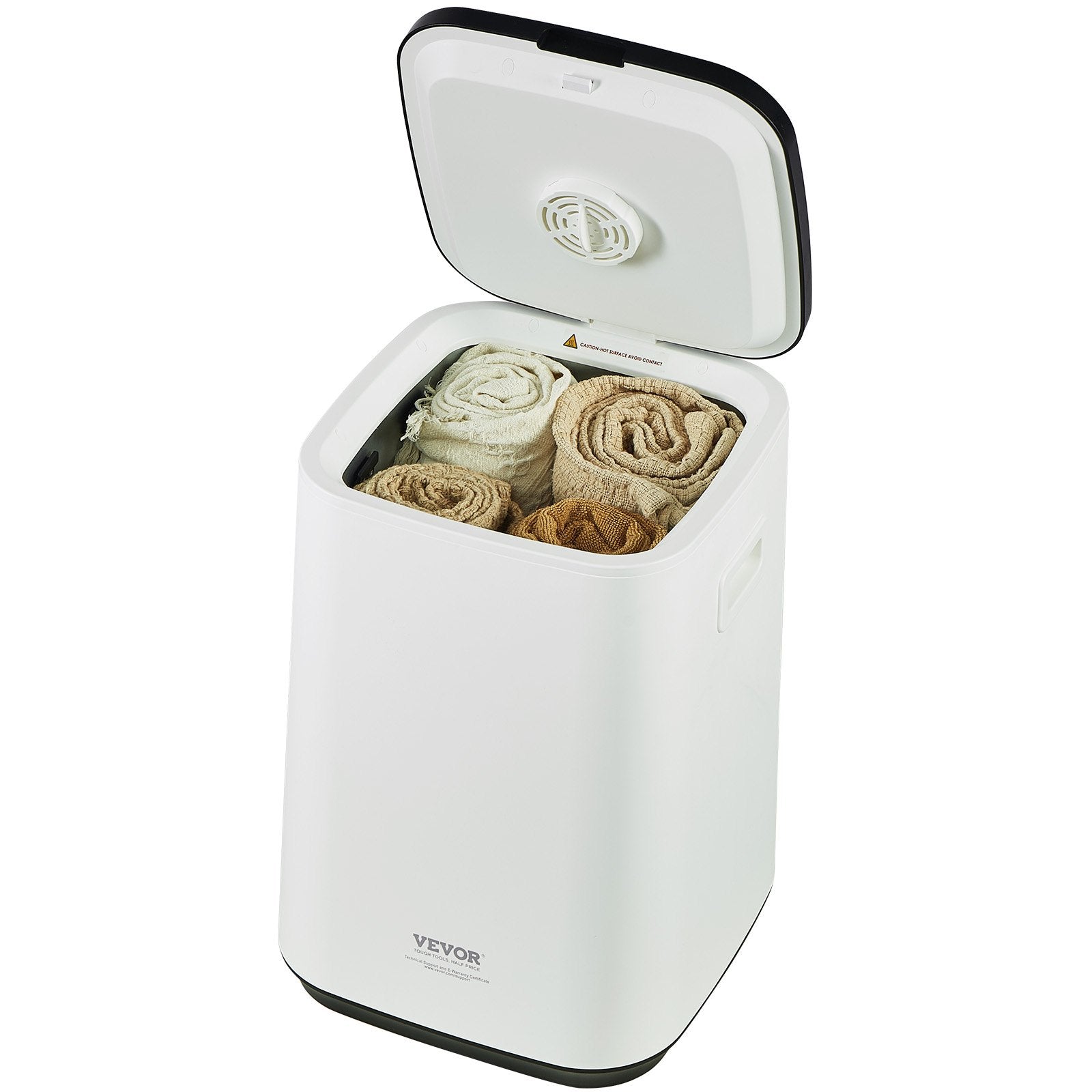Fountain & Ponds Accessories: VEVOR 20L Large Towel Warmer Bucket with LED Screen U-shaped Light & Timer White