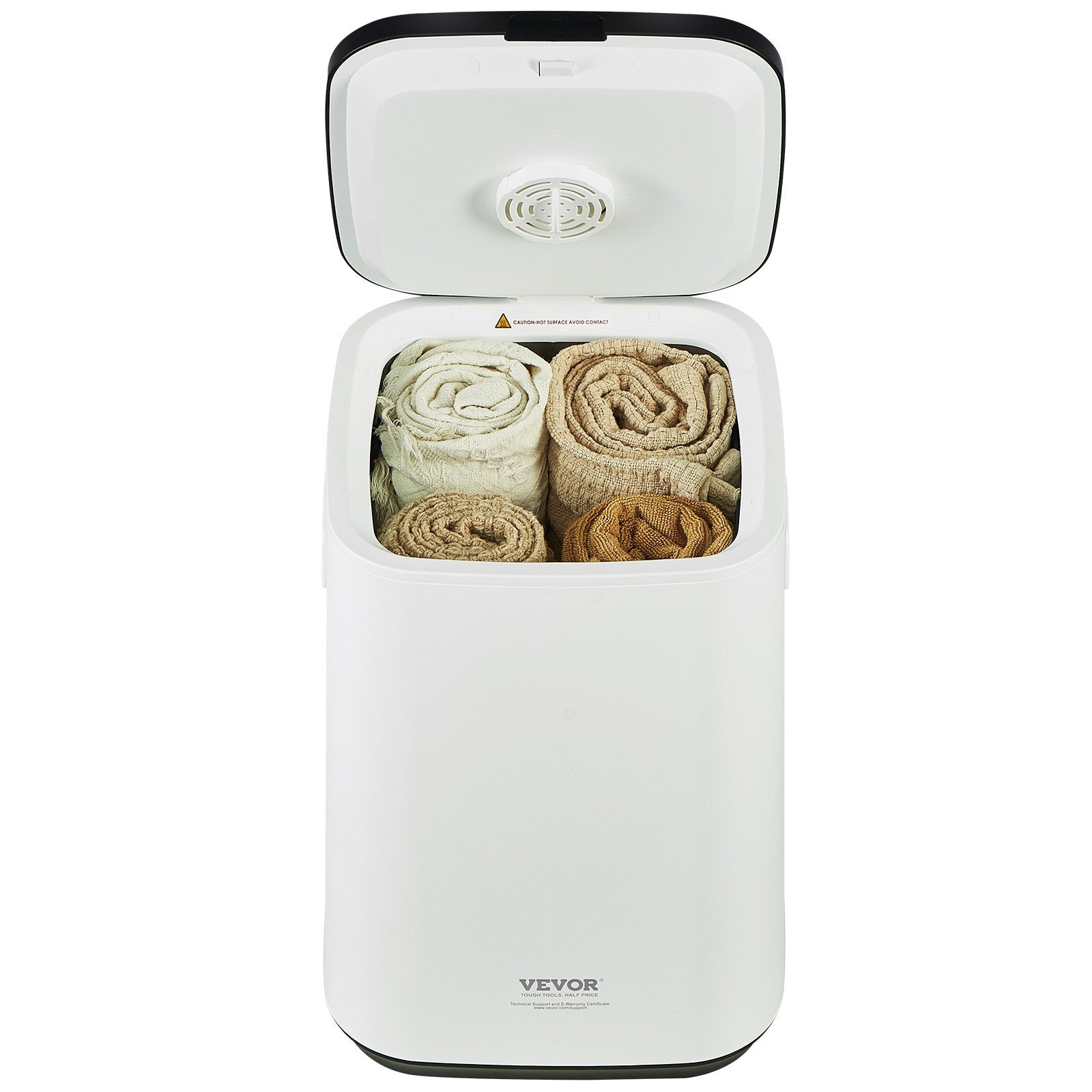 Fountain & Ponds Accessories: VEVOR 20L Large Towel Warmer Bucket with LED Screen U-shaped Light & Timer White