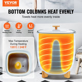 Fountain & Ponds Accessories: VEVOR 25L Towel Warmer Bucket with LED Screen Bottom Heating Columns Timer White