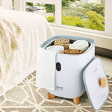 Fountain & Ponds Accessories: VEVOR 25L Towel Warmer Bucket with LED Screen Bottom Heating Columns Timer White