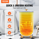 Fountain & Ponds Accessories: VEVOR 35L Large Towel Warmer Bucket with LED Screen Drying Fuction & Timer White