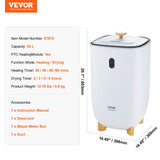 Fountain & Ponds Accessories: VEVOR 35L Large Towel Warmer Bucket with LED Screen Drying Fuction & Timer White