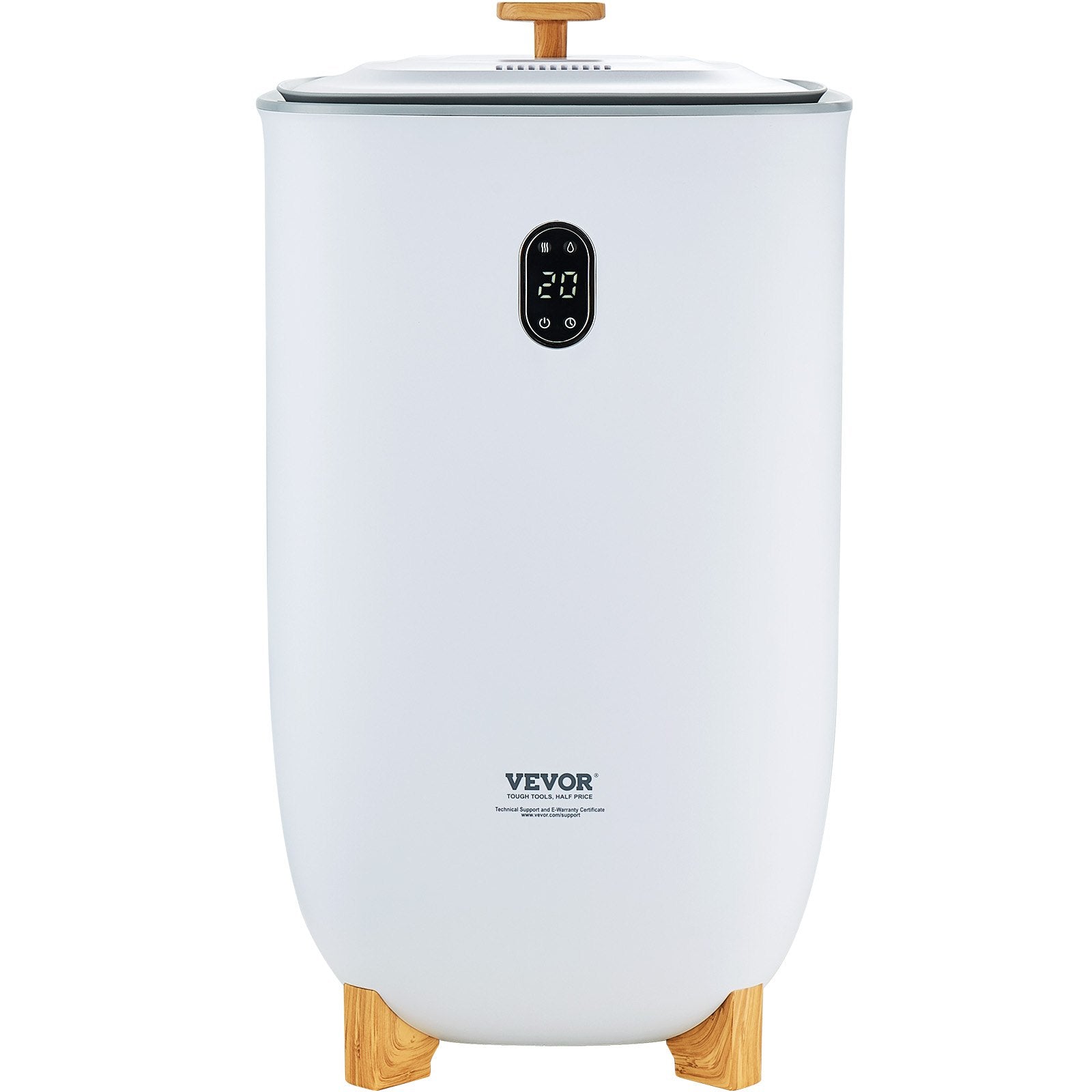 35L Large Towel Warmer Bucket with LED Screen Drying Fuction & Timer White