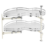 Desk Accessories: VEVOR Swing Left Blind Corner Cabinet, Pull Out Organizer for 36 inch Width Blind Cabinet, 2 Tier Height Adjustable Swing Tray, Soft Close Kitchen Cloud Blind Organizer, Left Open