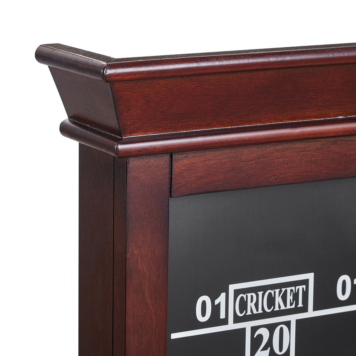 Dartboard and Cabinet Set, Ready-to-Play Bundle Official Size Dartboard Cabinet Set, Steel Tip Dart Cabinet, Features Easy Assembly, Complete with All Accessories, Perfect for Cricket Games