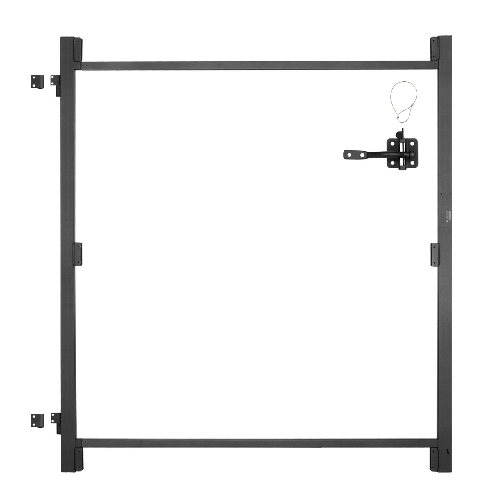 Fence & Gate Accessories: VEVOR Gate Building Kit, Fits 152.4 to 243.8 cm Wide Openings, Up from 182.9 to 213.4 cm High Fence, Adjustable Gate Building Kit, Anti Sag Full Gate Frame Kit with Latch Lock, for Wooden Fence, Iron