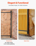 Fence & Gate Accessories: VEVOR Gate Building Kit, Fits 152.4 to 243.8 cm Wide Openings, Up from 182.9 to 213.4 cm High Fence, Adjustable Gate Building Kit, Anti Sag Full Gate Frame Kit with Latch Lock, for Wooden Fence, Iron