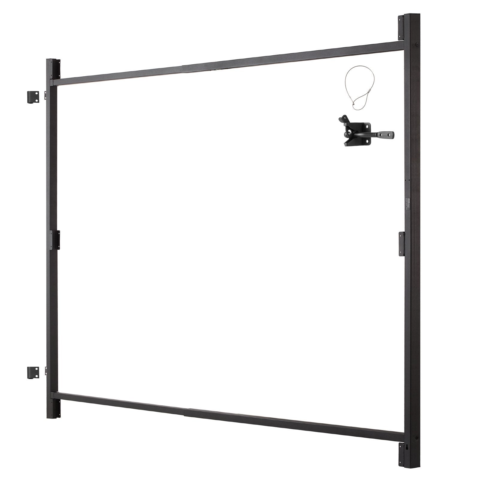 Fence & Gate Accessories: VEVOR Gate Building Kit, Fits 152.4 to 243.8 cm Wide Openings, Up from 182.9 to 213.4 cm High Fence, Adjustable Gate Building Kit, Anti Sag Full Gate Frame Kit with Latch Lock, for Wooden Fence, Iron