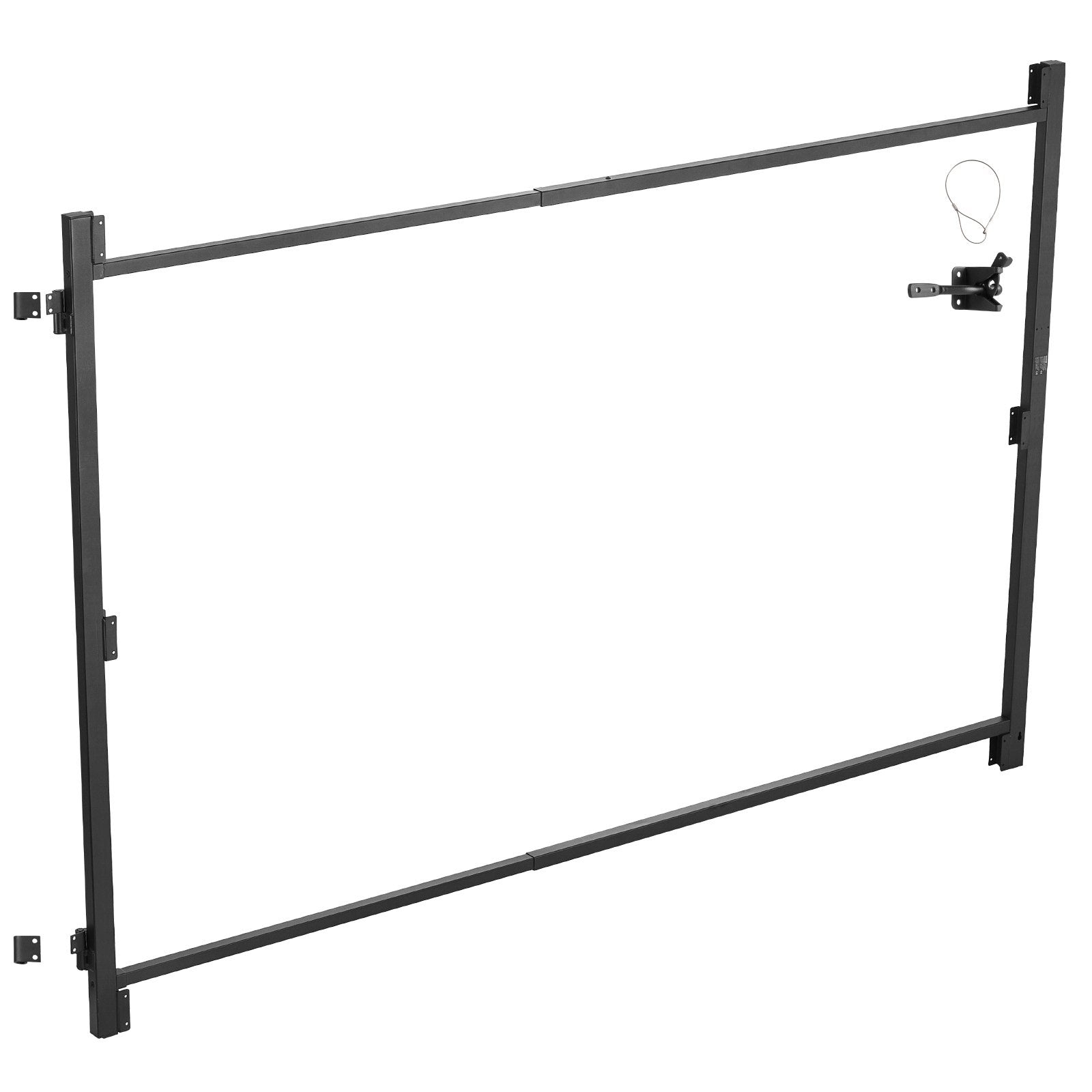 Fence & Gate Accessories: VEVOR Gate Building Kit, Fits 152.4 to 243.8 cm Wide Openings, Up from 182.9 to 213.4 cm High Fence, Adjustable Gate Building Kit, Anti Sag Full Gate Frame Kit with Latch Lock, for Wooden Fence, Iron
