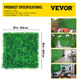 Caravan Accessories: VEVOR Artificial Boxwood Panels, 14 PCS50.8x50.8cmBoxwood Hedge Wall Panels, PE Artificial Grass Backdrop Wall 4 cm , Privacy Hedge Screen for Decoration of Outdoor, Indoor, Garden, Fence, and Backyar