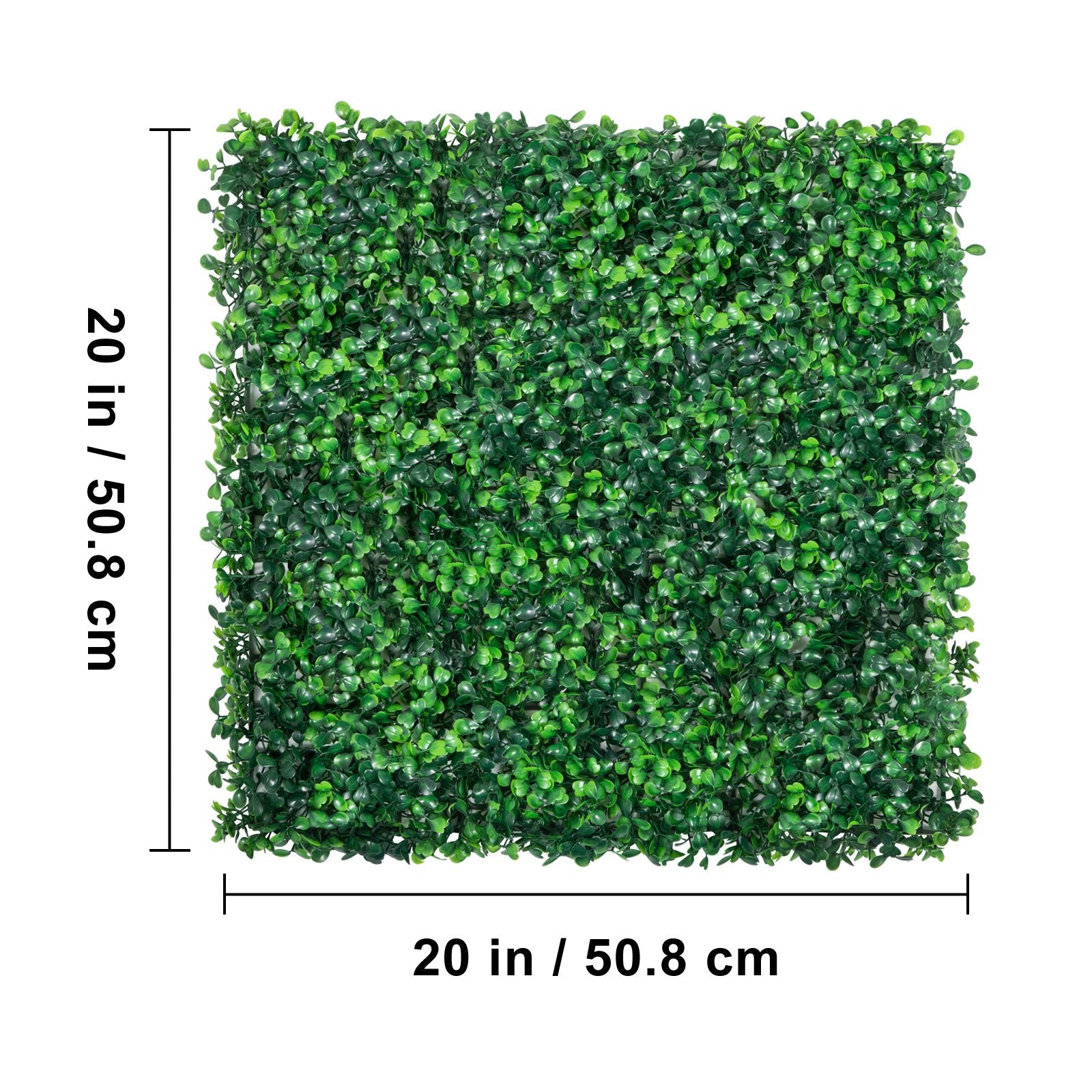 Garden Ornaments: VEVOR Artificial Boxwood Panel UV 12pcs Boxwood Hedge Wall Panels Artificial Grass Backdrop Wall 20X20" 4cm Green Grass Wall Fake Hedge for Decor Privacy Fence Indoor Outdoor Garden Backyard
