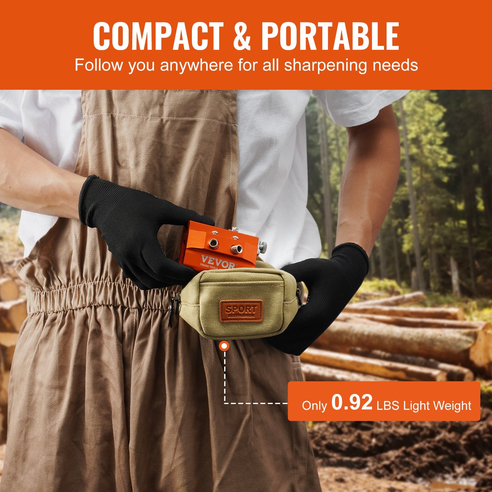Chainsaws: VEVOR Chainsaw Sharpener Hand Crank Chainsaw Chain Sharpener for 4-22" Chain Saw