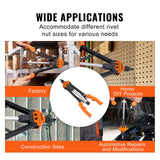 Tool Sockets: VEVOR Rivet Nut Tool, 16” Rivnut Tool Kit with 13PCS Metric and SAE Mandrels, 186PCS Rivet Nuts, M3, M4, 10-24, M5, M6, 1/4-20, 8-32, 5/16-18, M8, 3/8-16, M10, M12, 1/2-13, Semi-auto Retraction