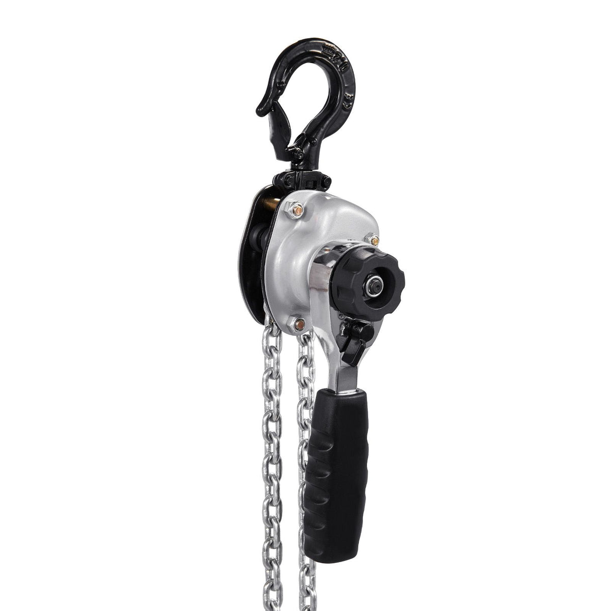 Manual Lever Chain Hoist, 1/2T 500KG Capacity Heavy Duty Come Along, 6M Lift G80 Alloy Steel Chain With Dual Pawl Mechanical Brake, 360° Rotating Hooks, for Warehouse Construction Garage