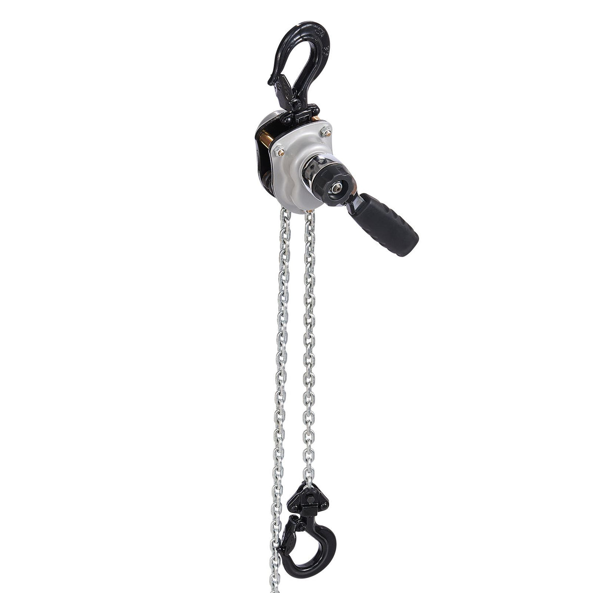 Manual Lever Chain Hoist, 1/4T 250KG Capacity Heavy Duty Come Along, 1.5M Lift G80 Alloy Steel Chain With Dual Pawl Mechanical Brake, 360° Rotating Hooks, for Warehouse Construction Garage