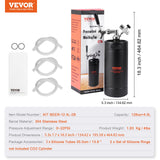 Distilling & Brewing: VEVOR Beer Growler Tap System, 4L Mini Keg, 304 Stainless Steel Pressurized Beer Growler, Keg Growler with Pressure Display, CO2 Regulator Faucet, Leak-Proof Ring For Draft, Homebrew, Craft Beer