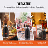 Distilling & Brewing: VEVOR Beer Growler Tap System, 4L Mini Keg, 304 Stainless Steel Pressurized Beer Growler, Keg Growler with Pressure Display, CO2 Regulator Faucet, Leak-Proof Ring For Draft, Homebrew, Craft Beer