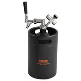Distilling & Brewing: VEVOR Beer Growler Tap System, 5L Mini Keg, 304 Stainless Steel Pressurized Beer Growler, Keg Growler with Pressure Display, CO2 Regulator Faucet, Leak-Proof Ring For Draft, Homebrew, Craft Beer