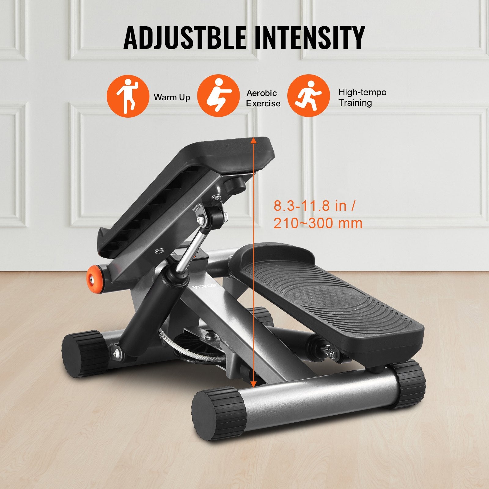 Stair Stepper for Exercise at Home Mini Stepper with Resistance Band
