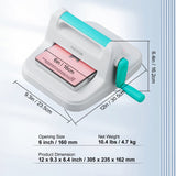 Cutters: VEVOR Manual Die Cutting Embossing Machine 6" Opening For Art Craft Scrapbooking