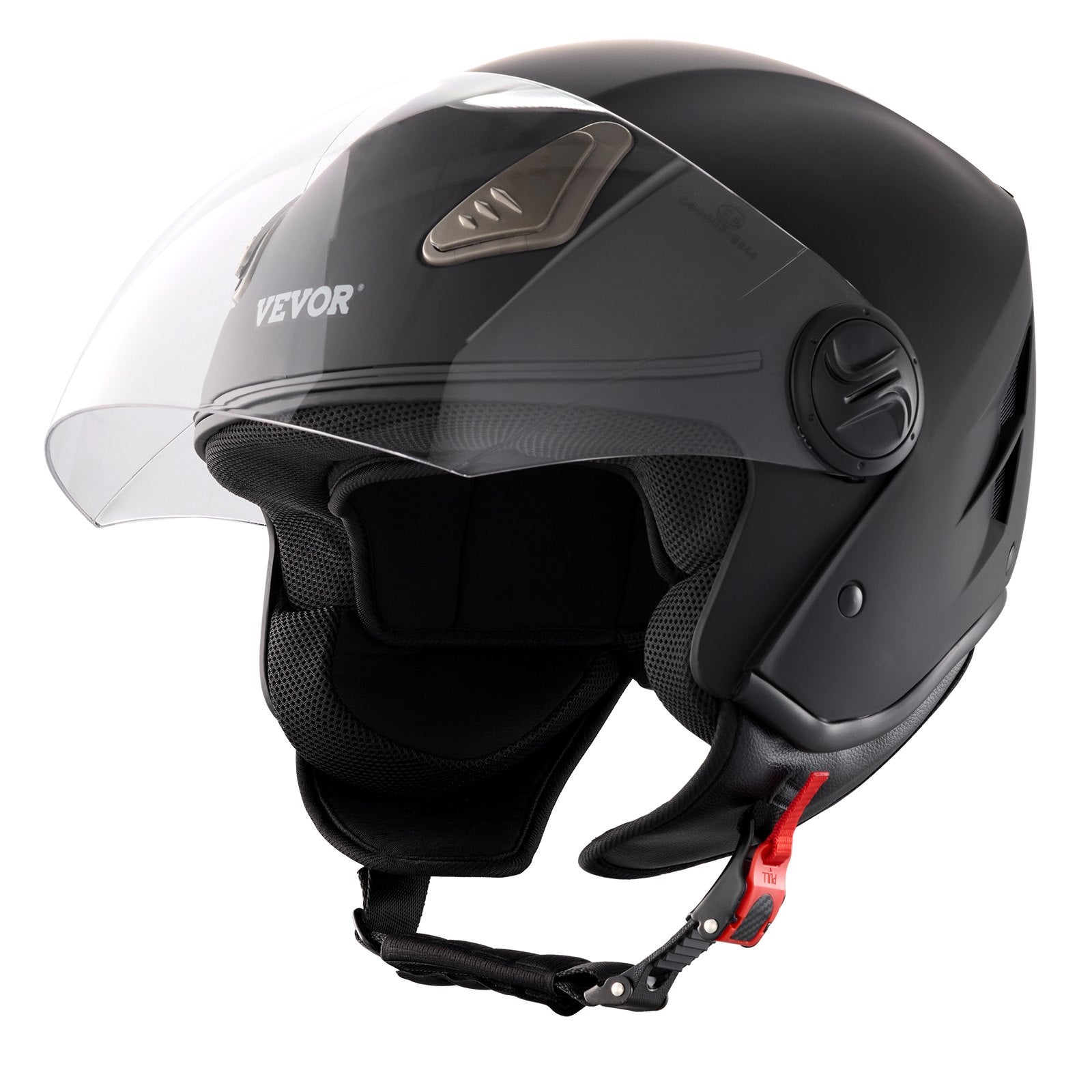 Bicycle Helmets: VEVOR 3/4-Face Motorcycle Helmet Motocross Helmet with Bluetooth Communication