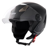 Bicycle Helmets: VEVOR 3/4-Face Motorcycle Helmet Motocross Helmet with Bluetooth Communication