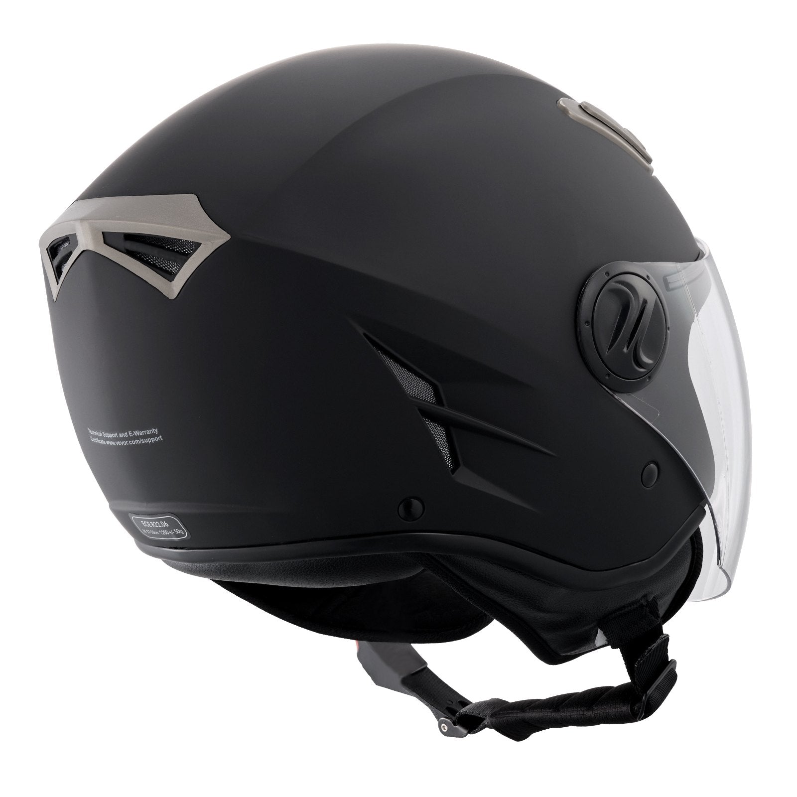 Bicycle Helmets: VEVOR 3/4-Face Motorcycle Helmet Motocross Helmet with Bluetooth Communication