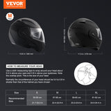 Bicycle Helmets: VEVOR Unmasked Motorcycle Helmet Motocross Helmet with Bluetooth Communication