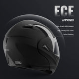 Bicycle Helmets: VEVOR Unmasked Motorcycle Helmet Motocross Helmet with Bluetooth Communication