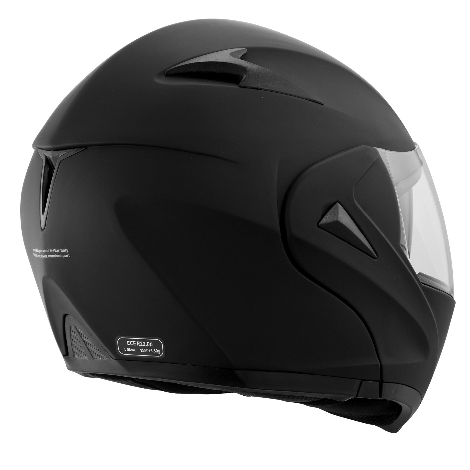 Bicycle Helmets: VEVOR Unmasked Motorcycle Helmet Motocross Helmet with Bluetooth Communication